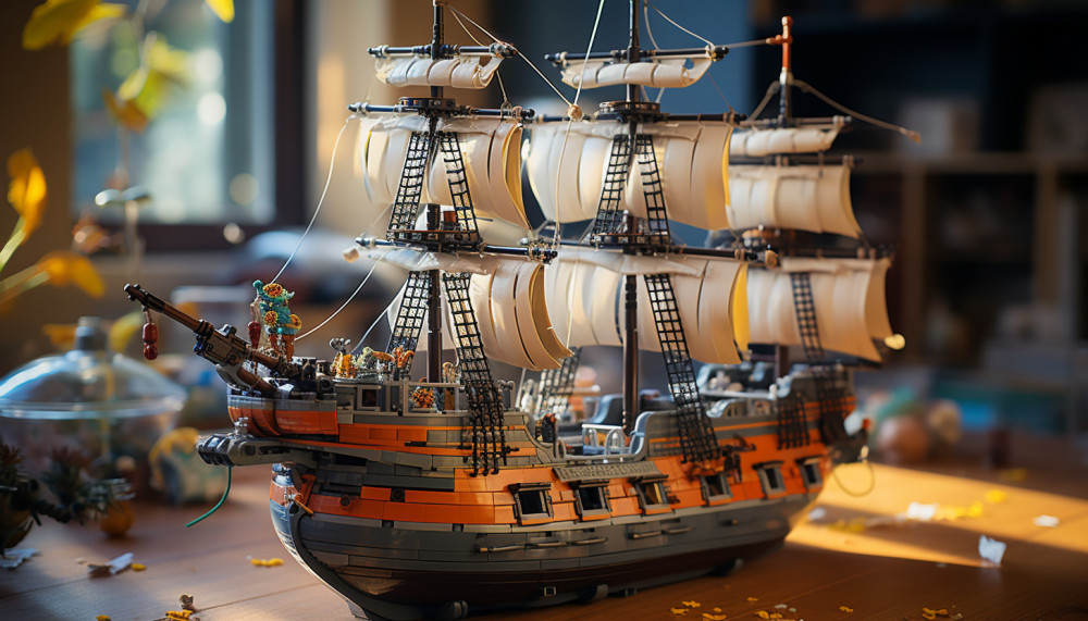 A la découverte du bateau pirate lego
