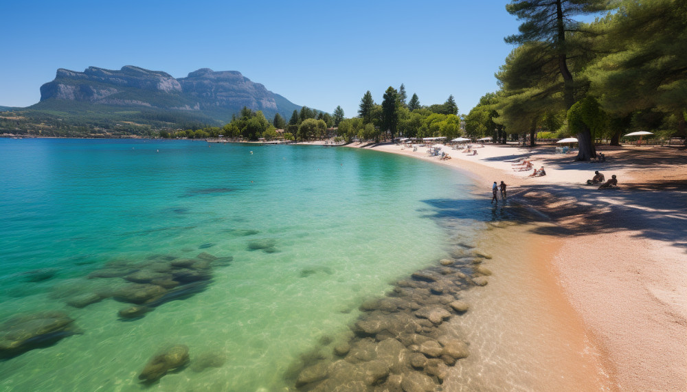 Présentation de quelques plages du lac d’Annecy
